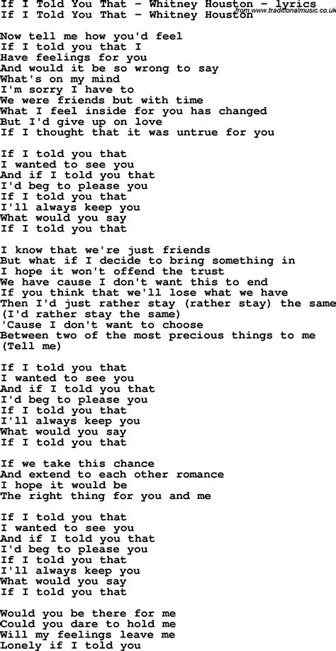 lyrics if i told you